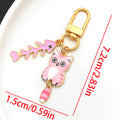 Seven Cat and Fish Bone Metal Clasp Keychain Designs view 12