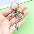 Guitar, Music Note and Drum Charm Keychains in 19 Pictured Variations for Bags and Keys view 1