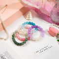 Glossy Barrel Bead Bracelets Solid and Cat Paw Multicolor view 4