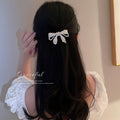 Three Hair Clip Styles With Pink Cat Silver Bow Or Purple Flowers view 4