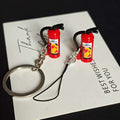 Mini Fire Extinguisher Keychain and Phone Strap Charms view 5