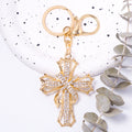 Rhinestone Cross Keychain Openwork Frame Four Color Styles view 8
