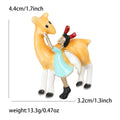 Enamel Girl Riding Deer Brooch In Three Colors Decorative Lapel Pin view 8