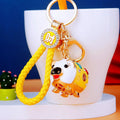Jeweled Heart Pig Keychains with Plain Fortune and Loose Loop Options view 12