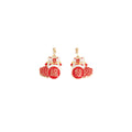 Lunar Festival Red Gold Novelty Earrings in Four Styles view 5