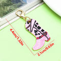Western Cowboy Charm Keychains Featuring White Boot Across 55 Pictured Variations view 11