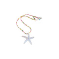 Rainbow Seed Bead Choker And Glitter Starfish Necklace view 5