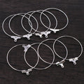 Large Wire Hoop Earring Findings in Four Finishes and Six Sizes view 2