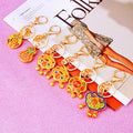 Chinese Fortune Lock Gourd and Abacus Keychains with Cord Options view 12
