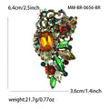 Crystal Grape Cluster Brooch In Four Multicolor Designs view 4