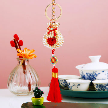 Pearl Fortune Bag Tassel Keychains in Five Colors plus Assorted Option
