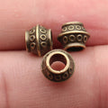 Ornate Round Large-Hole Spacer Beads in Three Antique Finishes view 6