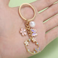 Pearl and Crystal Charm Keychains in 31 Pictured Variations for Bags and Keys view 2
