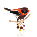Gold Tone Silver Tone Bird Enamel Five Designs Metal Brooch Pin view 6
