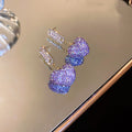 Crystal Heart and Colorful Casino Drop Earrings in Two Designs view 7