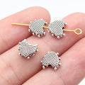 9.7x8.2x3.4mm 0.8g Antique Silver Zinc Alloy Heart Small Hole Loose Metal Beads for DIY Bracelet Jewelry