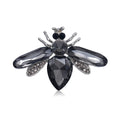Silver Crystal Bee Insect Rhinestone Brooch Five Colors view 5