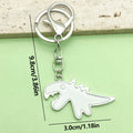 Dinosaur Charm Keychains in 6 Pictured Variations for Bags and Keys view 6