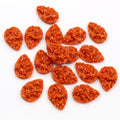 Textured Glitter Teardrop Resin Cabochons in Two Sizes view 9