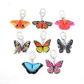 Printed Acrylic Butterfly Bag Charms Heart Clasp 8 Styles view 5