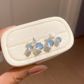 Crystal Cherry Drop Stud Earrings in Three Colors Decorative Jewelry Accessory view 8
