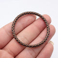 Multi Size Hammered Round Connector Ring Metal Jewelry Making Component view 11
