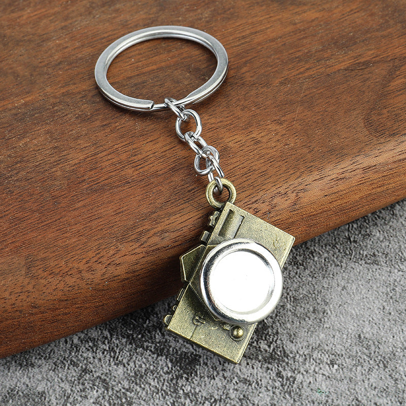Vintage Camera Alloy Keychain Gift Bag Charm Accessory