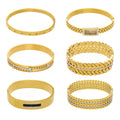 Turquoise and Crystal Geometric Bangle Collection in Thirteen Styles view 5