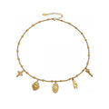 Gold Stainless Steel Religious Charm Necklace Pendants view 5