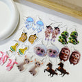Acrylic Double-Sided Cute Animal Print Earrings 10 Styles view 1