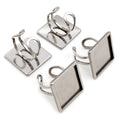Stainless Steel Cabochon Ring Blanks in Three Bezel Shapes view 3