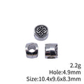 Endless Knot Silver Tone Large Hole Spacer Beads For Jewelry Making view 3