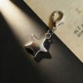 Puffy Star Shoe Charms with Gold or Silver Tone Lobster Clasps view 5
