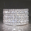 White Gold Multi Row Full Pavé Clear Cocktail Ring Sizes view 2