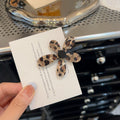 Leopard Print Acrylic Flower Duckbill Side Hair Clip view 2