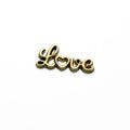 21x10mm LOVE Heart Letter Alloy Charm Pendant