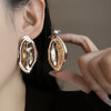 Crater Oval Studs
