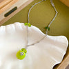 Flower Apple Necklace