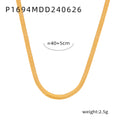 Resin Butterfly Pendant Necklace With Gold Tone Chain view 11