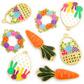 Enamel-Look Rabbit Alloy Charms in 4 Styles for Jewelry Crafts view 5