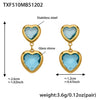 Lake-Blue Gold Earrings