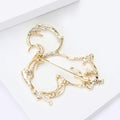 Open Outline Squirrel Metal Brooch in Gold and Silver view 4