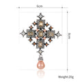 Gold Tone Silver Tone Cross Pearl Look Three Designs Metal Brooch Pin view 2