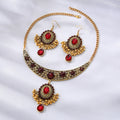 Gold Tone Ornate Necklace and Earring Sets in Ten Designs view 3