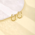 Sixty-Five Gold Tone Sculptural Small Hoop Earrings view 12