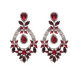 Ornate Crystal Teardrop Dangle Stud Earrings in Three Styles view 5