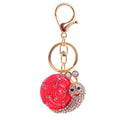 Rhinestone Snail Keychain With Colorful Spiral Shell view 5