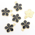 Enamel-Look Gold Silver Cherry Blossom Alloy Charms in 12 Styles view 12