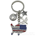 Heart Charm Keychains Featuring Blue Heart Across 22 Pictured Variations view 5