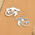 Eye of Horus Metal Charm in Three Antique Finishes view 4